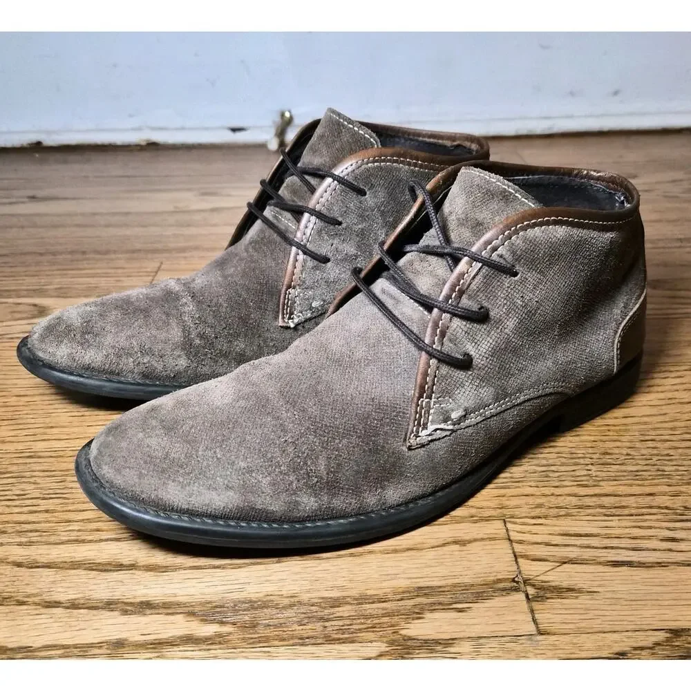 Joseph Abboud Men's Brown‎ Suede Leather Chukka Boots Size 9